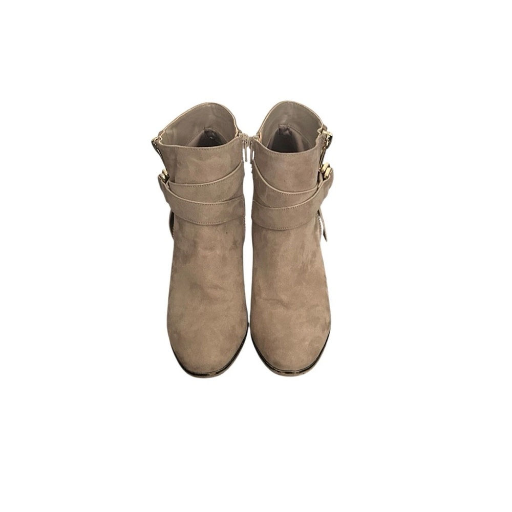 Apt. 9 Women’s Advisor Taupe Ankle Boots Block Heel Size 8.5 - Picture 3 of 12